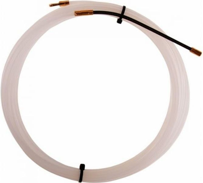 Протяжка кабельная(мини УЗК в бухте) 47-1005-1 , 5 м нейлон, d=3 мм, латунный наконечник, заглушка