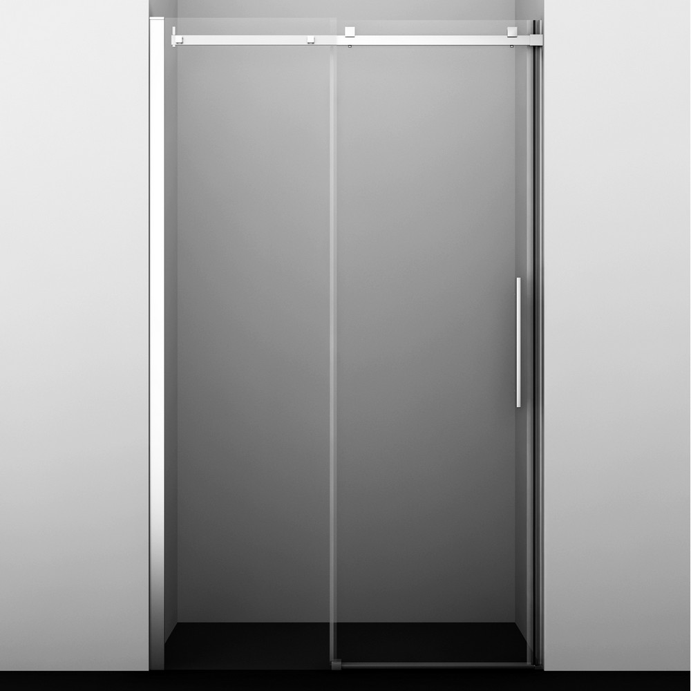 Душевая дверь Alme 15R31 1400х2000, прозрачное стекло, профиль серебро - фото 1