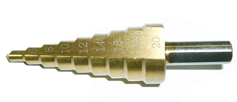 Сверло по металлу ступенчатое 30161, 4-20 мм 9 ступеней