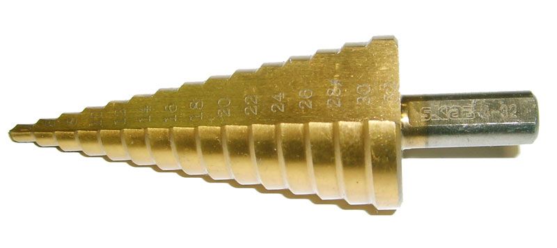 Сверло по металлу ступенчатое 30163, 4-32 мм 15 ступеней