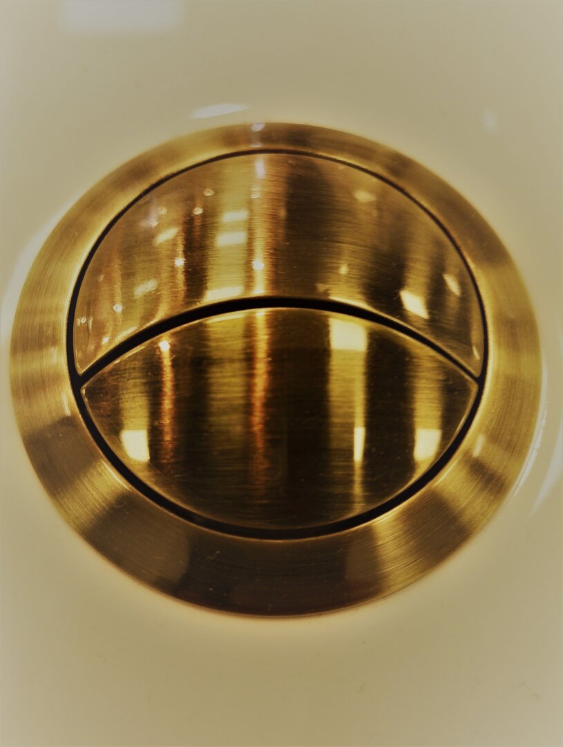 Кнопка арматуры бачка CZR-BTN-G, золото - фото 1