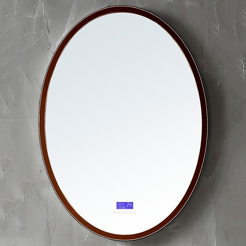 Зеркало Stein AS6610BR 55х75 см, для ванной с подсветкой, цвет коричневый