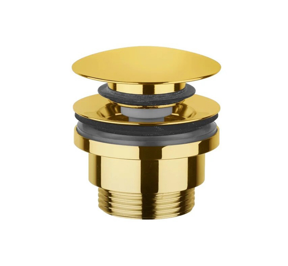 Донный клапан ZSCA050HG, 1 1/4", Click-Clack, золото медовое