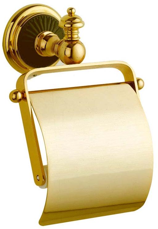 Держатель туалетной бумаги Palazzo 10151 с крышкой, золото