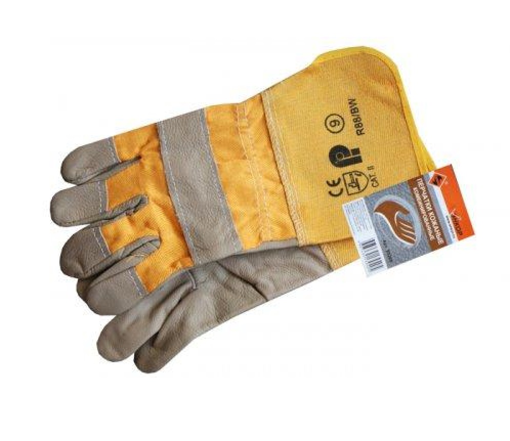 Перчатки Энкор 63205, кожаные комбинированные утепленные кожаные перчатки s gloves