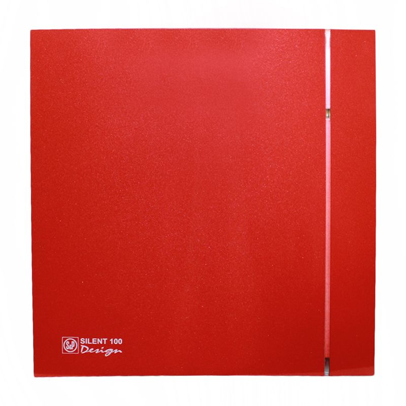 Вентилятор вытяжной Silent 100 CZ Design 4C Red, Q-95 м3/ч, красный 03-0103-140 Silent 100 CZ Design 4C Red, Q-95 м3/ч, красный - фото 1