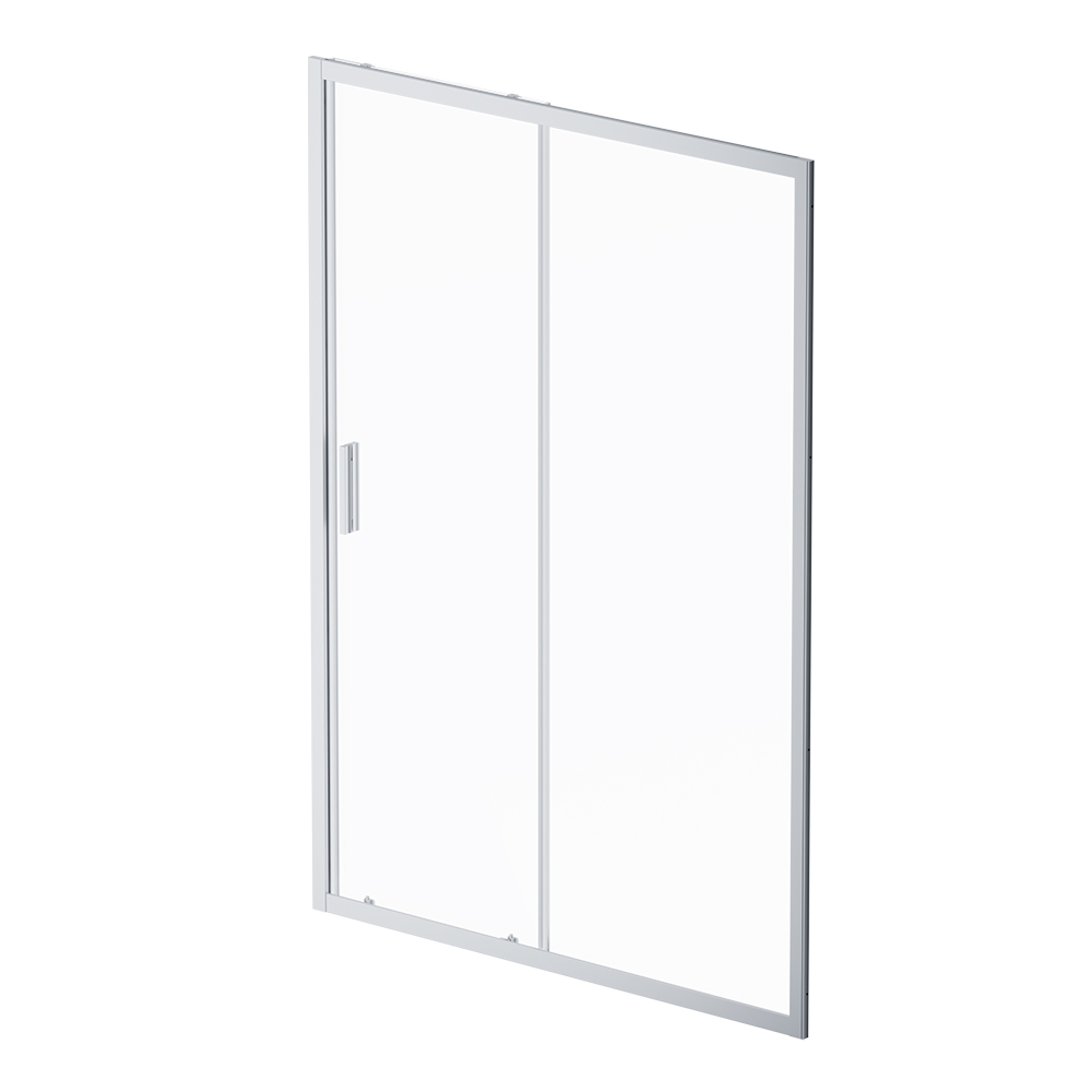 Душевая дверь Gem Solo W90G-140-1-195MT 140х195, стекло прозрачное, профиль хром матовый - фото 1