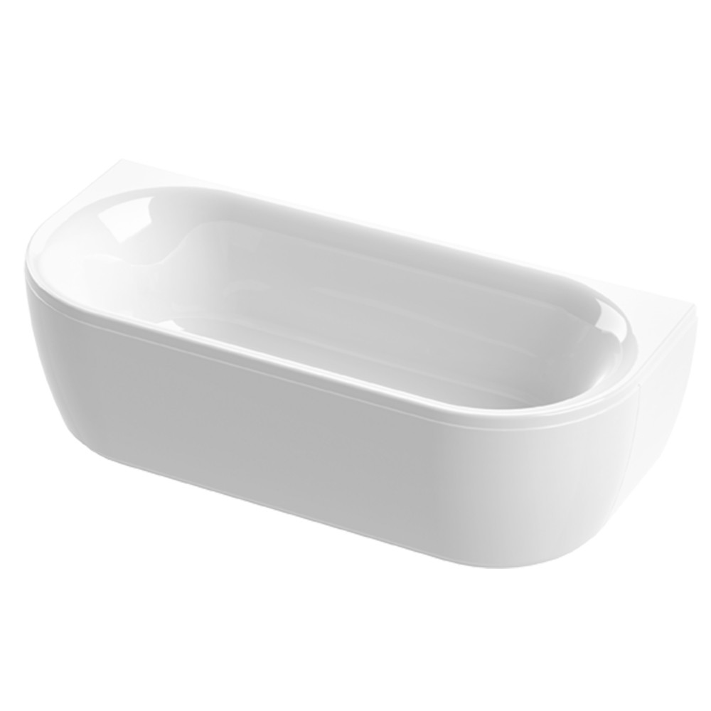 Акриловая ванна METAURO-wall-180-80-40-W37 180х80