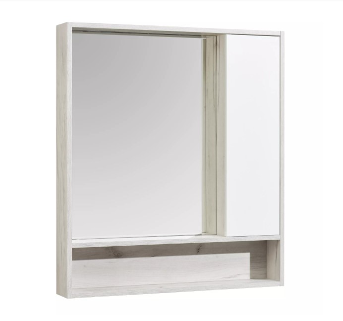 Зеркальный шкаф Акватон Флай 1A237702FAX10, 80 см, дуб крафт - фото 1