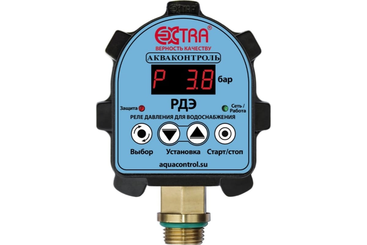 Реле давления Extra Акваконтроль РДЭ-10-2,2 электронное, 2,2 кВт автоматический контроллер давления воды extra акваконтроль