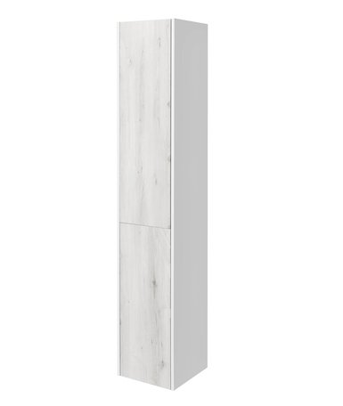 Шкаф-колонна Акватон Сакура 1A219903SKW8L, ольха наварра/белый глянец, левая шкафчик акватон сакура 1a220803skw8r ольха наварра белый глянец правый