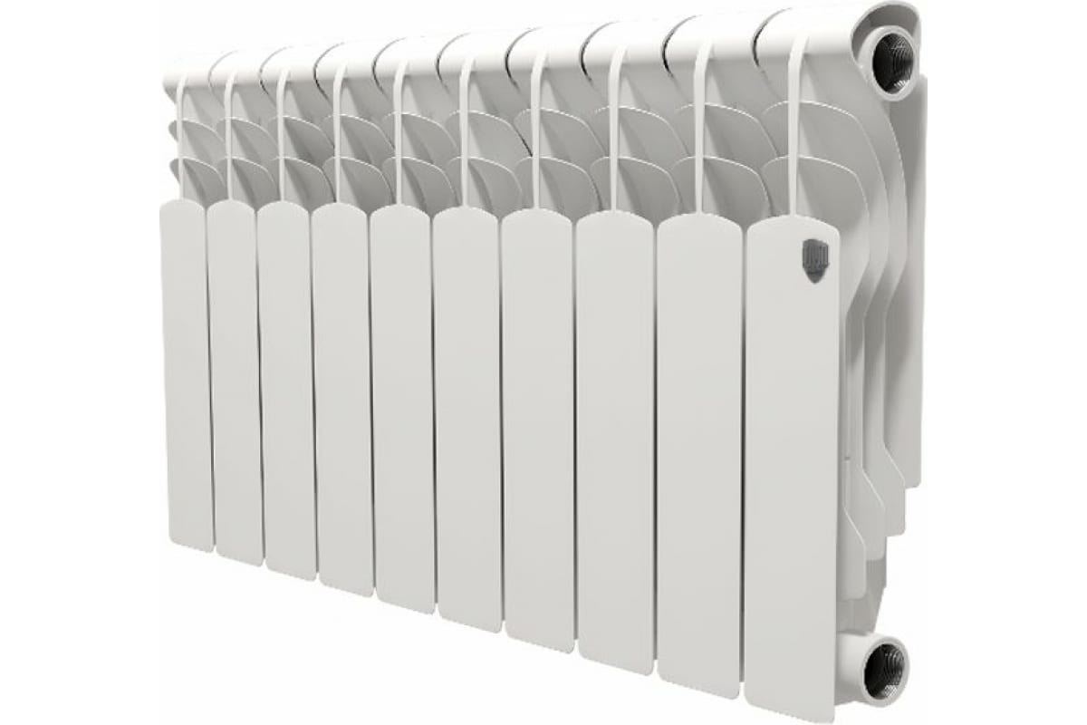 Биметаллический радиатор Revolution 350/80 мм, 10 секций, боковое подключение, белый