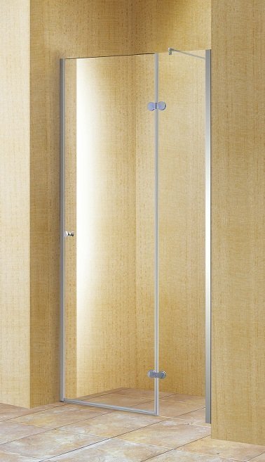 Душевая дверь Aqua B 120х190, стекло прозрачное, профиль хром 10331 - фото 1