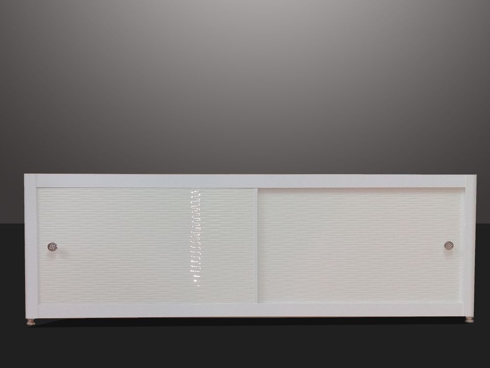 Экран под ванну 3 дв. Motion two milk 1501-1700 мм, высота (до 570мм) белый/серый/черный/венге профиль