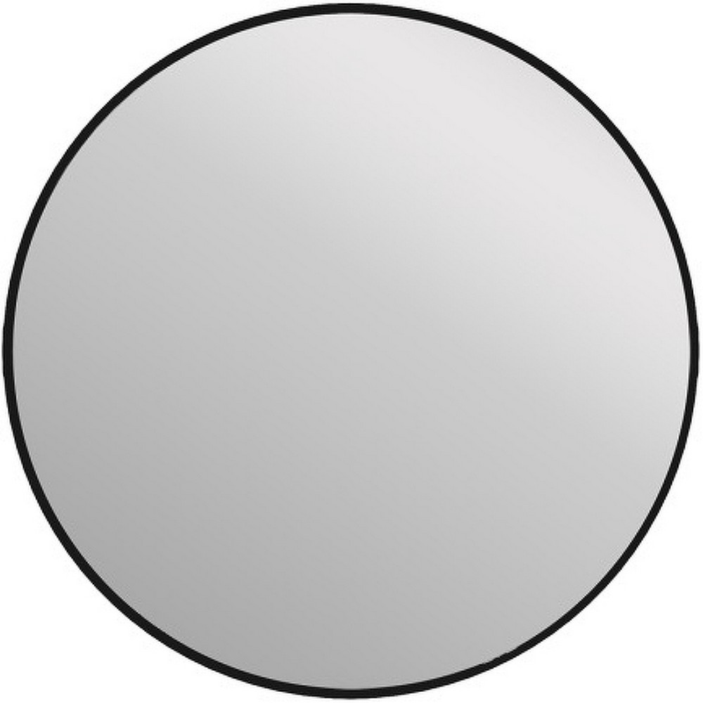 Зеркало Eclipse smart 64146 60x60 с подсветкой круглое черная рамка - фото 1