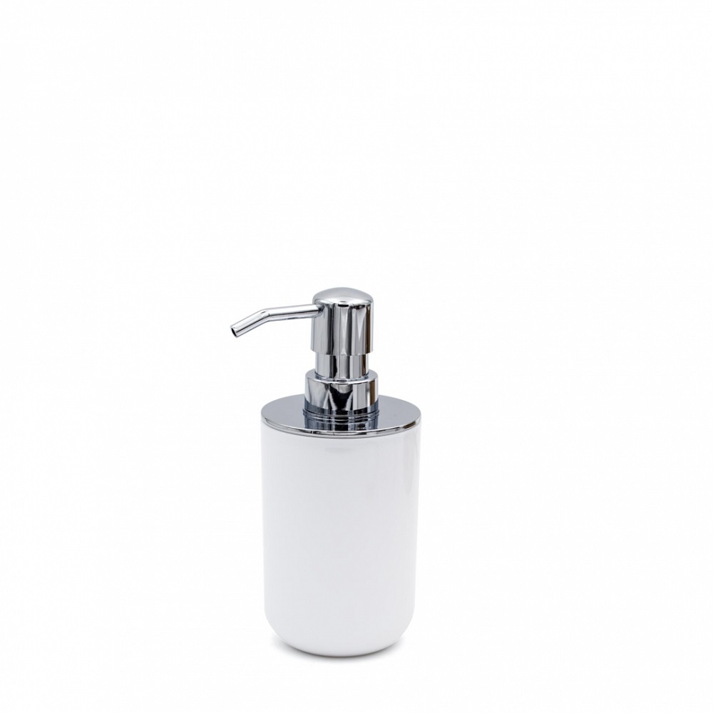 Дозатор для жидкого мыла Alba 2015501 белый/хром Alba 2015501 белый/хром - фото 1