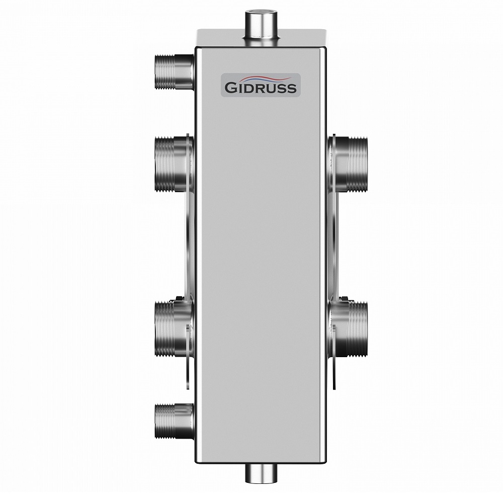 Гидравлический разделитель GRSS-100-32 (нерж., до 100 кВт, G 1.1/4", сечение корпуса 100х100 мм)