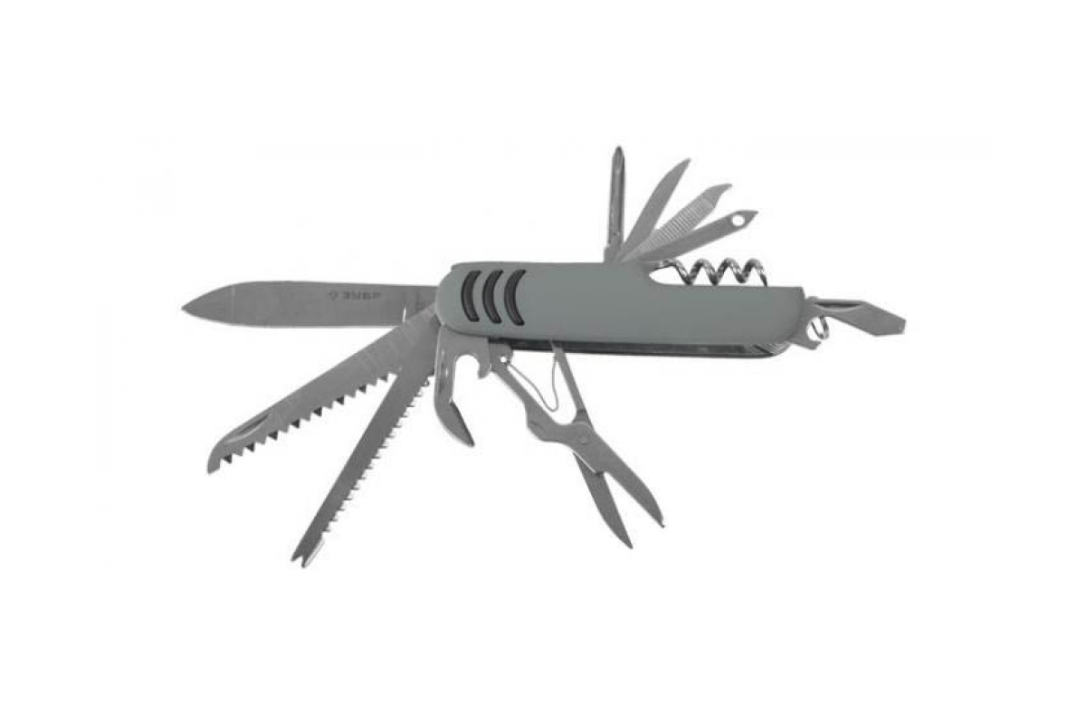 Многофункциональный нож Зубр 47780 12 в 1, складной, 90 мм