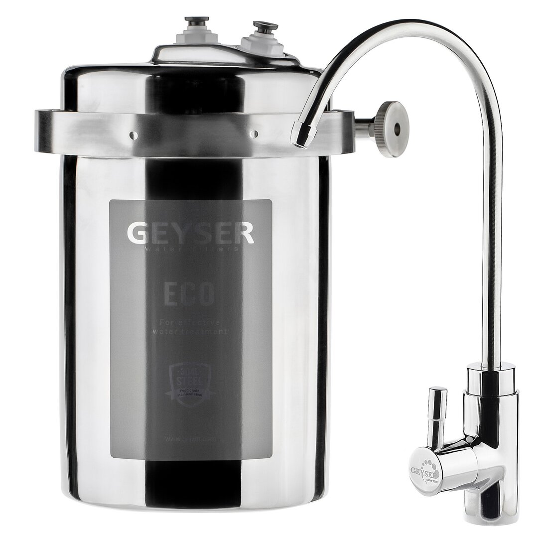 Фильтр бытовой Гейзер-Эко 18055 питьевая вода, ХВС,под мойку, для жесткой воды фильтр бытовой гейзер смарт макс био 16031 питьевая вода хвс 3 х ступ под мойку