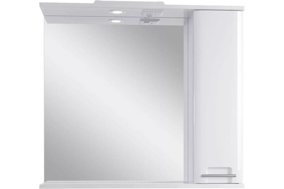 Зеркальный шкаф подвесной Уника 80 372.1-2.4.1. для ванной комнаты