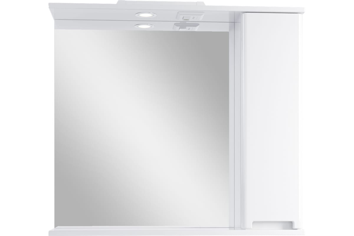Зеркальный шкаф подвесной Ориана 80 280.1-2.4.1. для ванной комнаты