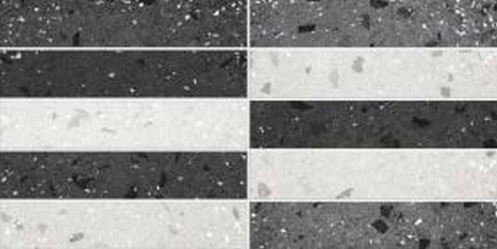 Плитка настенная Керамин Морена 2Д, 60х30 см чёрно-белый декор микс (кв.м.)