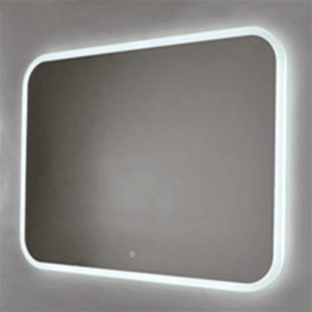 Зеркало Basic AQB80100RU40 80х100 мм, подсветка, прямоугольная
