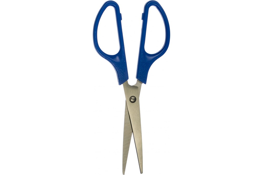 бытовые ножницы fit Ножницы Курс 67326 бытовые нержавеющие пластиковые ручки, толщина лезвия 1,4 мм, 170 мм