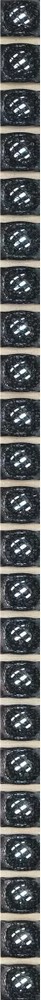 Бордюр Керамин Бисер 5, 24,66х0,9 см, черный (шт)