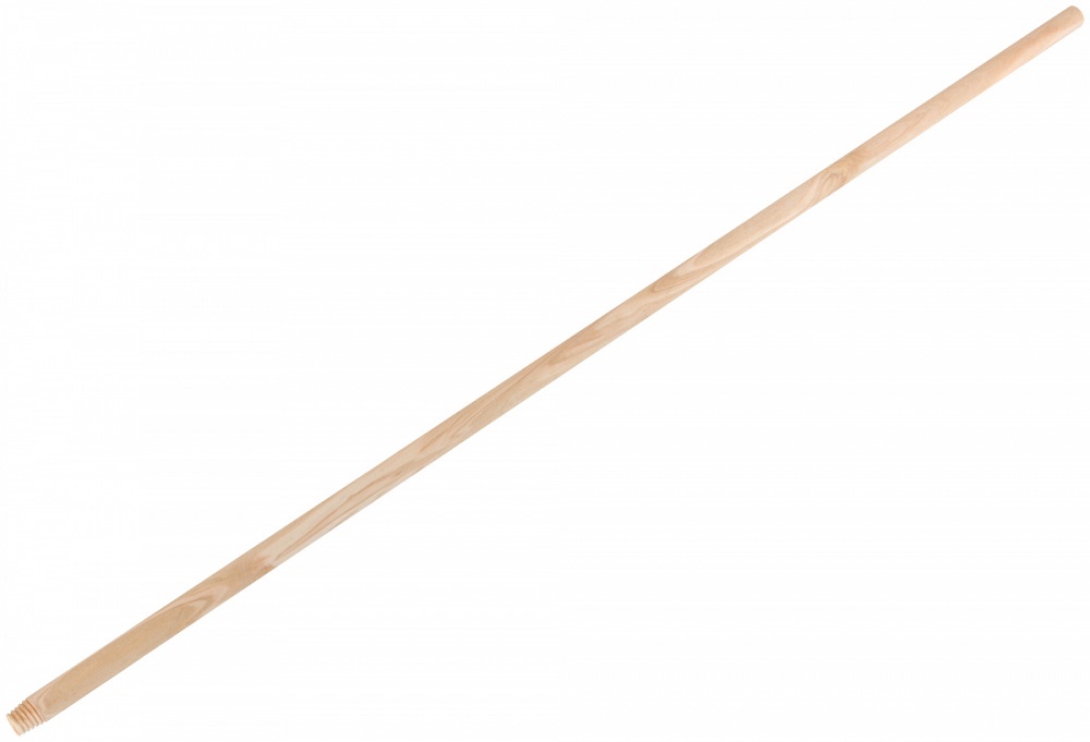 Черенок для метел деревянный 68018 с деревянной резьбой 1200 мм черенок для швабры 501808253 высший сорт с резьбой d 22 мм