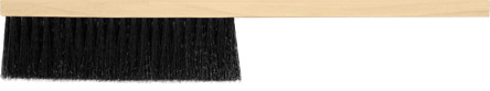 Щетка-сметка Курс 68033, искусственная щетина, деревянная ручка, 3-х рядная, 450 мм щетка для одежды и обуви savanna 21×3 4 см 59 пучков искусственная щетина