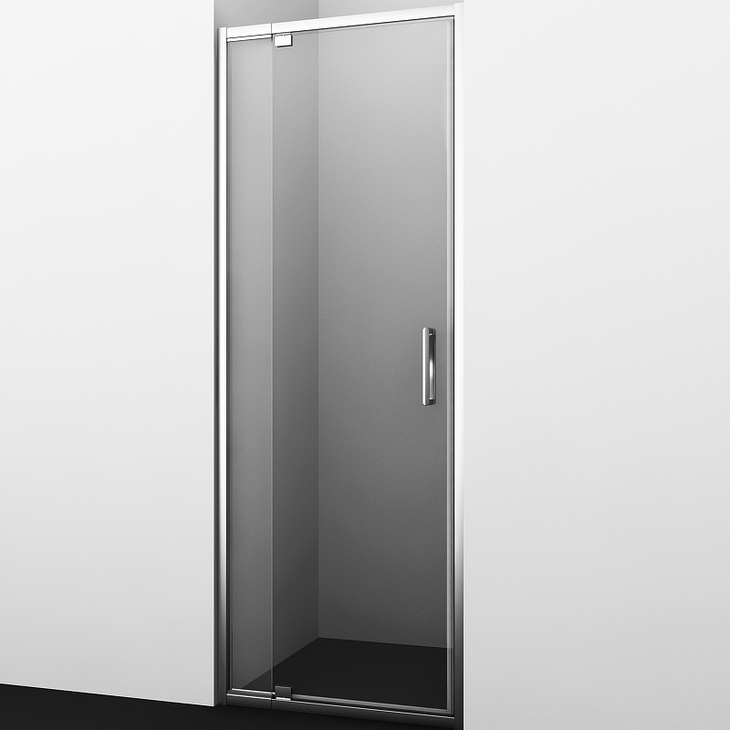 Душевая дверь Berkel 48P27 800х2000, прозрачное стекло, профиль серебро - фото 1