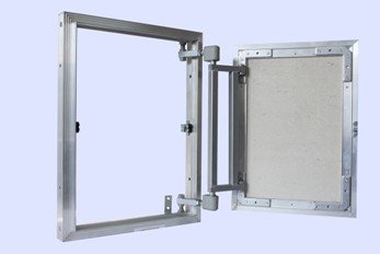 Люк ревизионный под плитку Люкер AL-KR 1000х500 мм (ВхШ) распашной нажимной алюминиевый