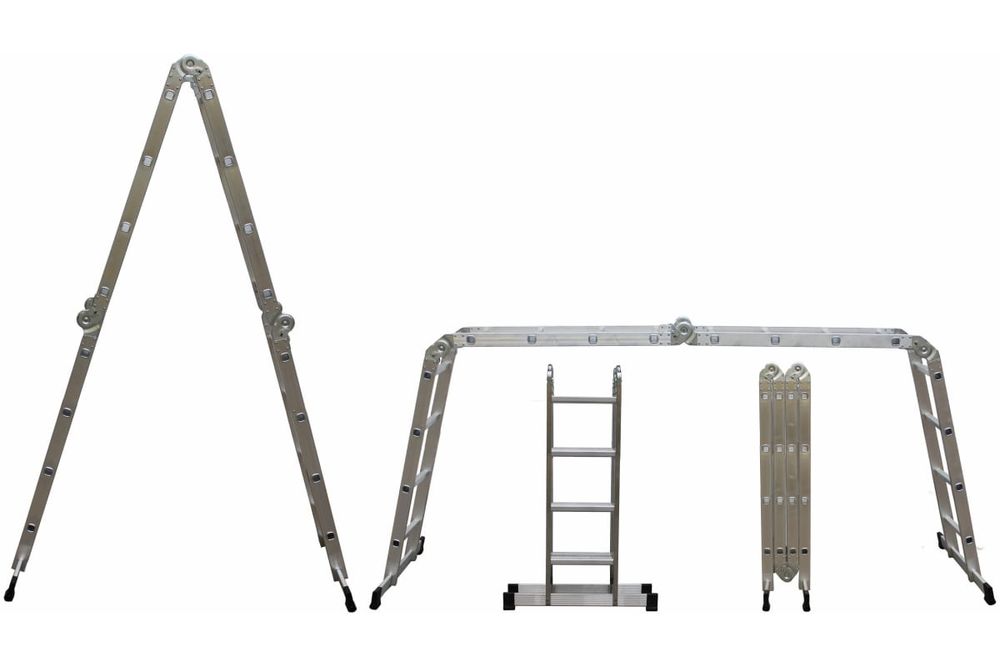 

Лестница-трансформер FIT, 65450 алюминиевая, 4 секции, 4 ступени, вес 13,2 кг