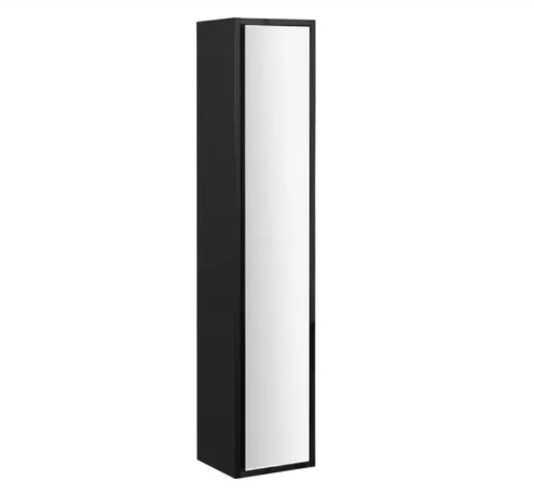 Шкаф-колонна Акватон Римини 1A234703RN950, 1680х350х276, подвесной, черный прихожая римини 1