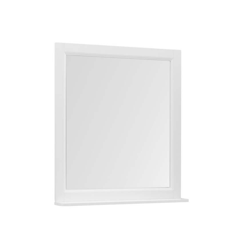 Зеркало Бостон М 209676 80 см, белый матовый - фото 1