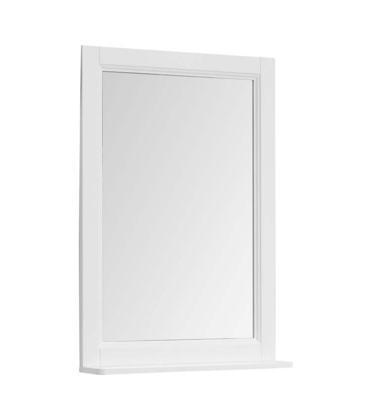 Зеркало Бостон М 209675 60 см, белый матовый - фото 1