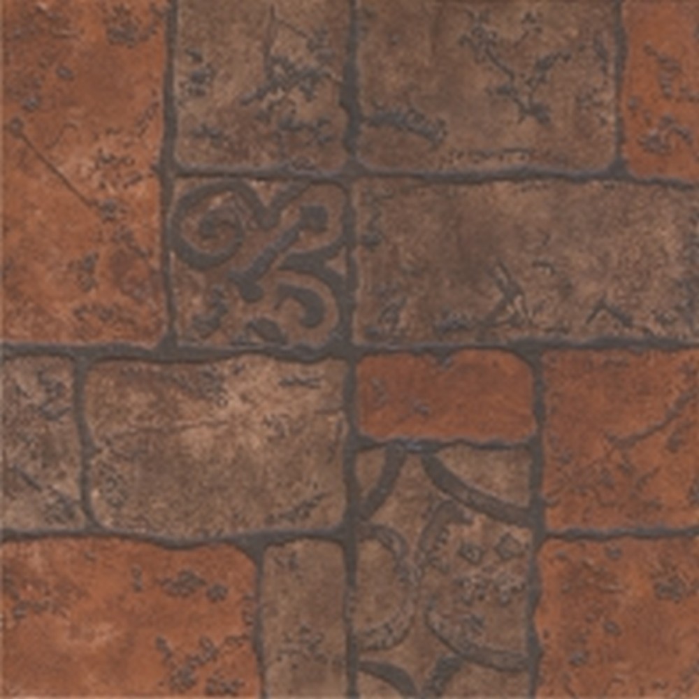 Плитка Керамин Бастион 4, 40х40 см, коричневый (кв.м.)