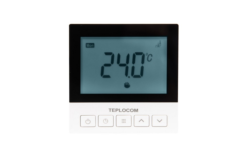 Термостат Бастион TEPLOCOM TSF-Prog-220/16A, 921, встраиваемый программируемый для электрического тёплого пола