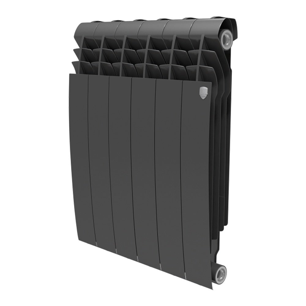 Радиатор биметаллический Royal ThermoBiLiner 500/87мм, 12-секций, 2052 Вт, Noir Sable