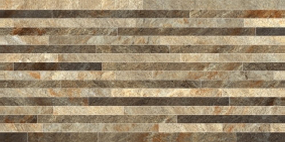 Плитка Керамин Монтана 3Д, 60х30 см, коричневый микс (кв.м.)
