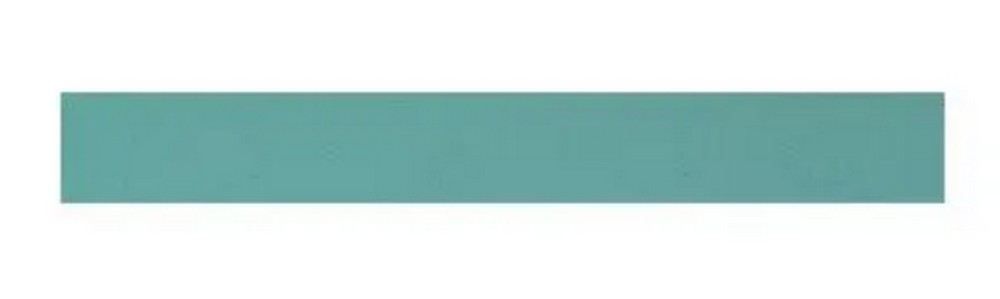 Плинтус Керамин Мультиколор 2, 60х14.5 см, с закругленной фаской, бирюзовый, матовый, глазурованный (шт)