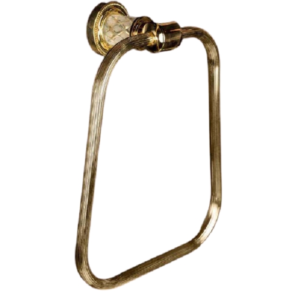 Держатель полотенца Murano 10905-W-G круглый, золото