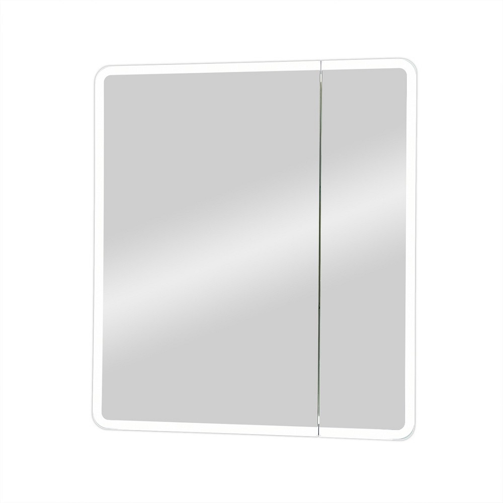Зеркальный шкаф Континент Emotion 700х800, датчик движения, 2 полки, петли Firmax, пластиковый фасад