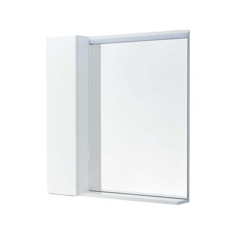 зеркало aquaton рене 60 Зеркало- шкаф Акватон Рене 1A222502NRC80 80 см, белый/грецкий орех