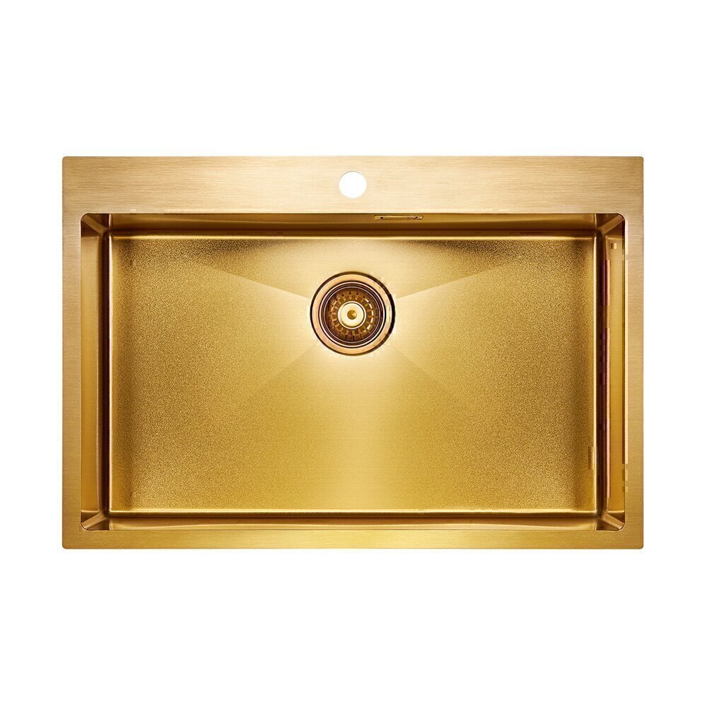 Мойка Saar PM807551-BG 750х510 мм, брашированное золото - фото 1