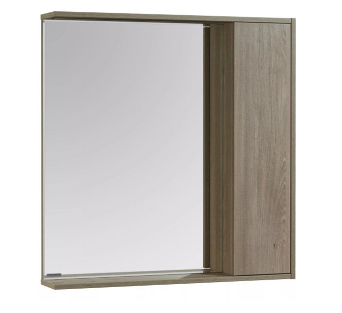 Зеркальный шкаф Акватон Стоун 1A228302SX850, 80 см, сосна арлингтон - фото 1