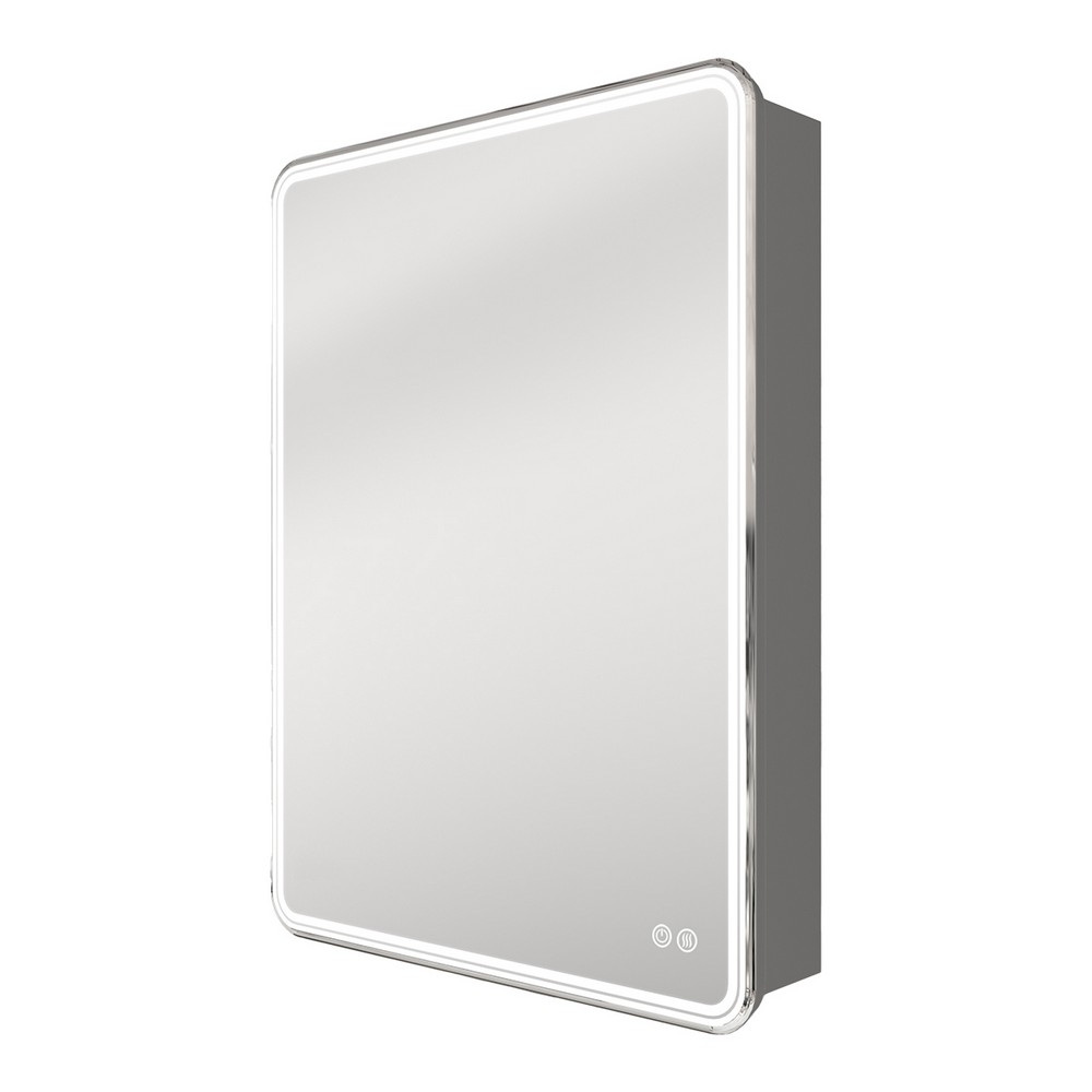Зеркальный шкаф CS00084317 1П 600х800 с подсветкой, подогрев, сенсорный выключатель