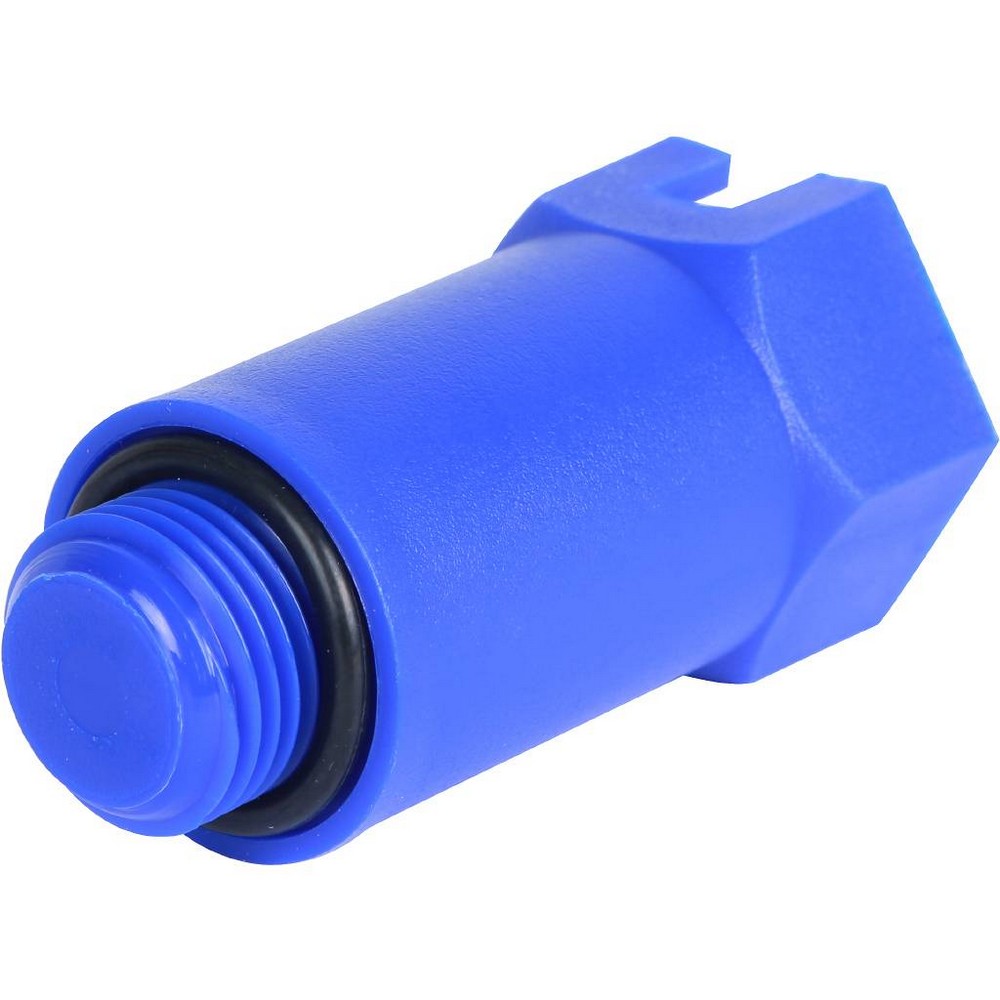 Заглушка тестовая SFA-0035-100012, 1/2" НР синяя, для м/п трубы, пластиковая