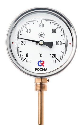 Термометр Росма БТ-32.211 D 63 мм, 0-200*C, L-150 мм, 1/2